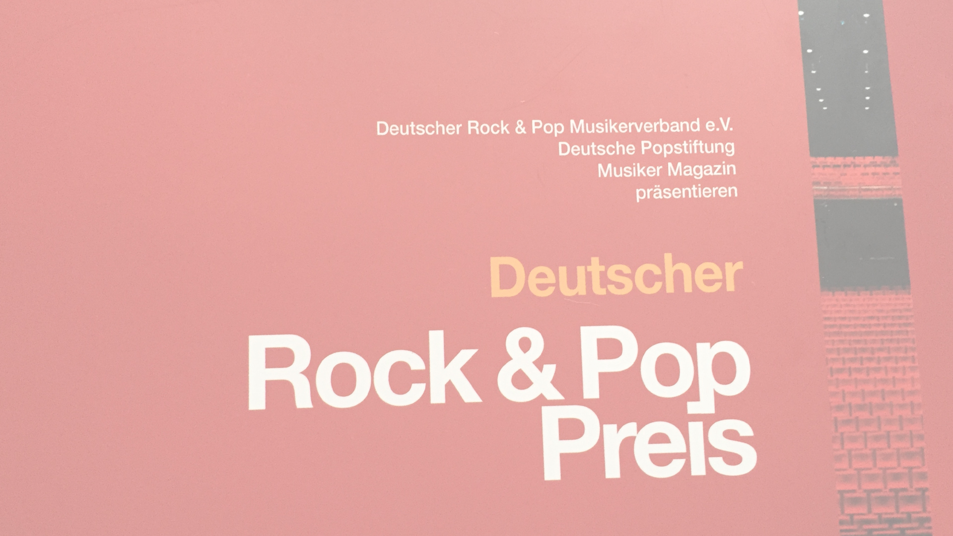 36. Deutscher Rock & Pop Preis